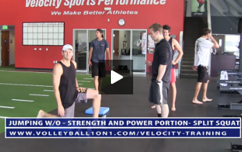 Split Squat and Pull Up – Strength and Power Portion Workout – Velocity Workout 2 – Jump & Landing Day