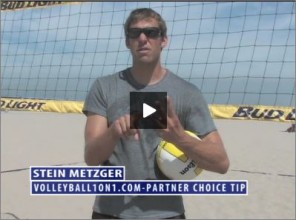 Stein Metzger Beach Volleyball Partner Choice