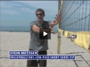 Stein Metzger Beach Volleyball Pass Short Serve