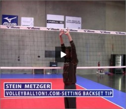 Stein Metzger Volleyball Series Setting Back Set