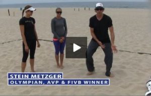 Stepping in Pairs, Stein Metzger Beach Volleyball Tip to Imporve Ball Control and Passing