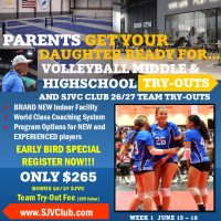 Volleyball Summer Camp Week 1 - Rising 7 & 8th Grades From 10 AM -2 PM on June 15-18, 26