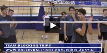 Team Volleyball Blocking Trips with Chris Austin