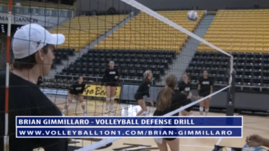 Team Work Volleyball Defense Drill by Brian Gimmillaro