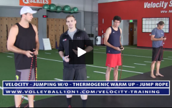 Thermogenic Warm Up – Jump Rope, Lunge and Reach, Reverse Lunge Twist,  – Velocity Workout 2 – Jump Day