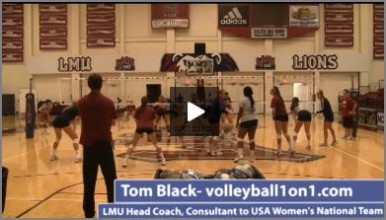 Tom Black 6 on 6 Wash Drill with Serve and Off Target Free Ball