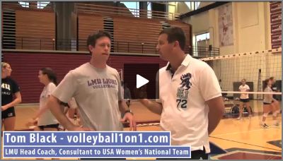 Tom Black Middle Hitter Tutor Volleyball Drills From Practice 1
