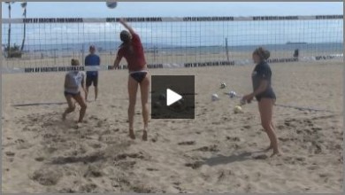 Tom Black Sand Volleyball Warm Up Drills – Blocker Pull Or Stay Up Drill From Practice 1