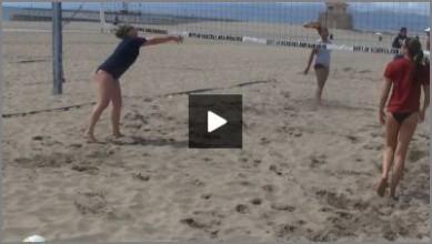 Tom Black Sand Volleyball Warm Up Drills – Off the Net Bump Setting From Sand Practice 2