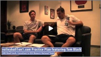 Tom Black Volleyball Practice  1 – Conversation from Office Review of Full Volleyball Practice Plan and Drills