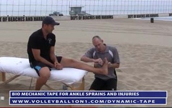 Volleyball Ankle Taping Techniques That Allow for Good Movement