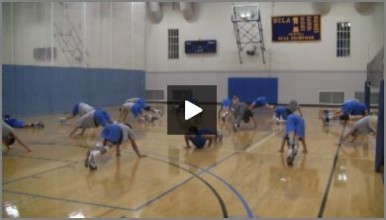 Volleyball Calisthenics With UCLA Volleyball Team