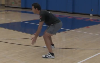 Volleyball Defense Demo, Side View at 25 Percent Speed with Mike Diehl