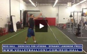 Volleyball Exercises for Spiking Harder - Landmine Press - Reid Hall
