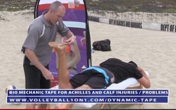Volleyball Taping for Achilles and Calf Injuries and Problems
