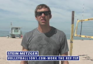 Volleyball, Working the Ref