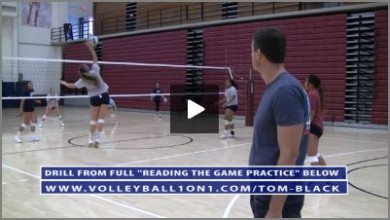 Warm Up Drill – Over the Net, Rotating 3 Defender 1 Setter Pepper with Tom Black