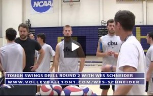 Wes Schneider - Tough Swings Volleyball Drill - Round 2