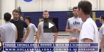 Wes Schneider – Tough Swings Volleyball Drill – Round 2