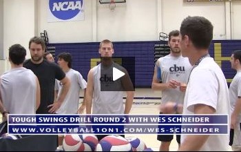 Wes Schneider – Tough Swings Volleyball Drill – Round 2